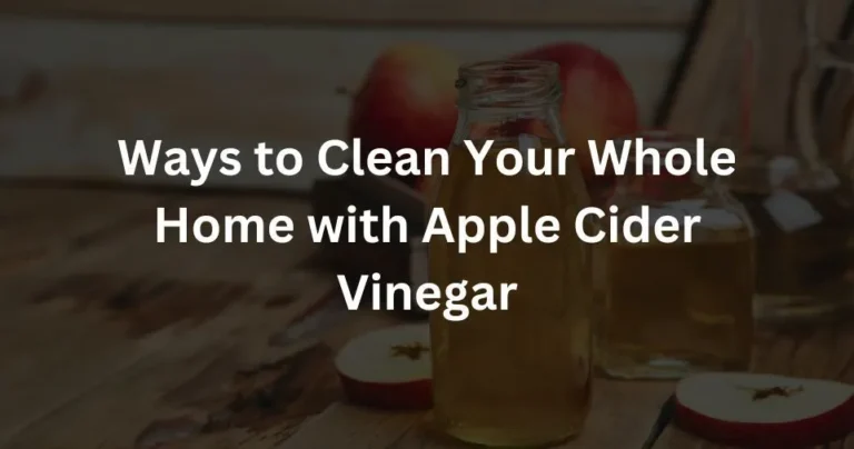 Ways to Clean Your Whole Home with Apple Cider Vinegar