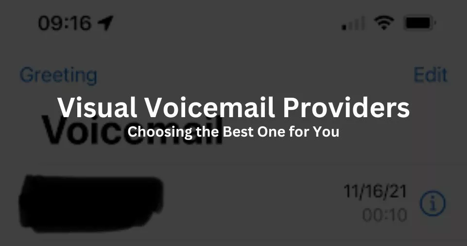 Visual Voicemail Providers