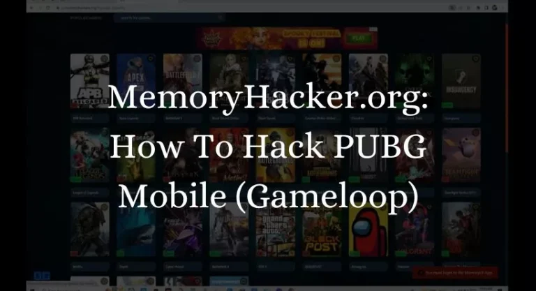 MemoryHacker.org: How To Hack PUBG Mobile (Gameloop) 2023