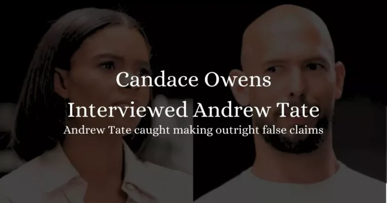 Sportskeeda.com: Andrew Tate caught making outright false claims on controversial Candace Owens interview